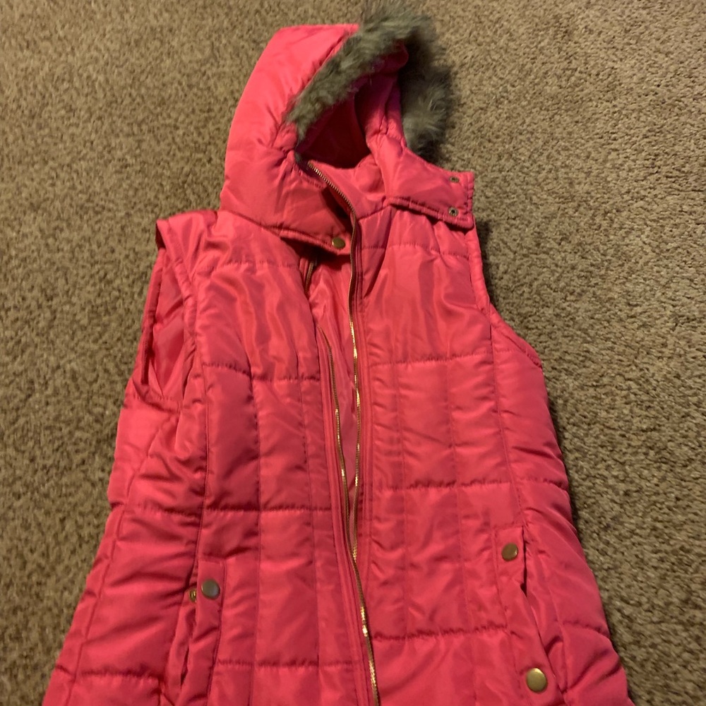 Cute pink ski vest